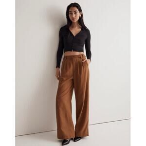 Madewell The Tall Harlow Wide-Leg Pant in Acorn